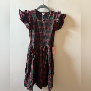 Mini Hattie Dress In Evergreen Plaid